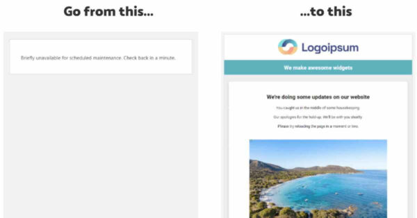 Customise the WordPress Maintenance Page